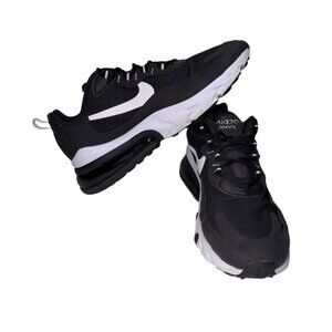 (2585) Nike Air Max 270 React Shoes Men's Size 11.5 Black & White Excellent Cond